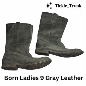Born Gray Leather Footwear